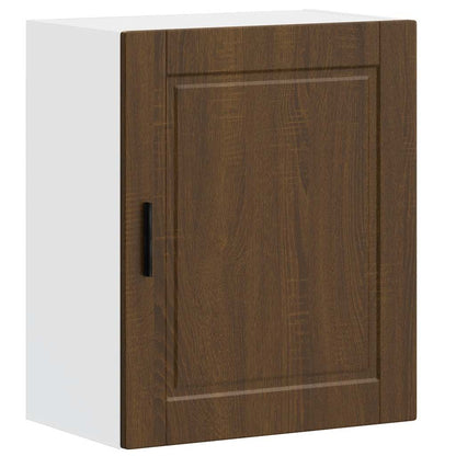 vidaXL Kitchen Wall Cabinets 2 pcs "Porto" Brown Oak Engineered Wood