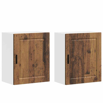 vidaXL Kitchen Wall Cabinets 2 pcs "Porto" Old Wood Engineered Wood