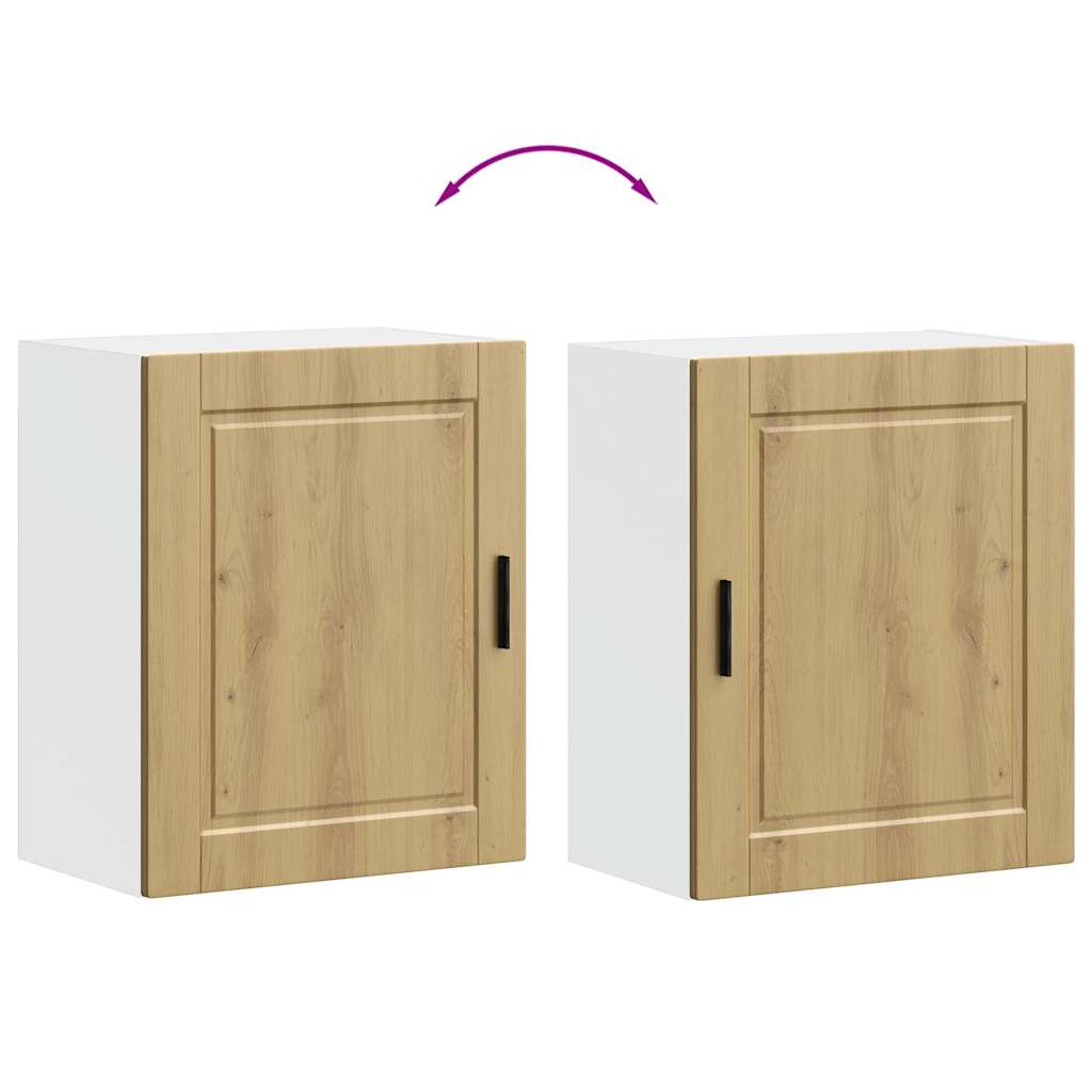 vidaXL Kitchen Wall Cabinet "Porto" Artisan Oak Engineered Wood