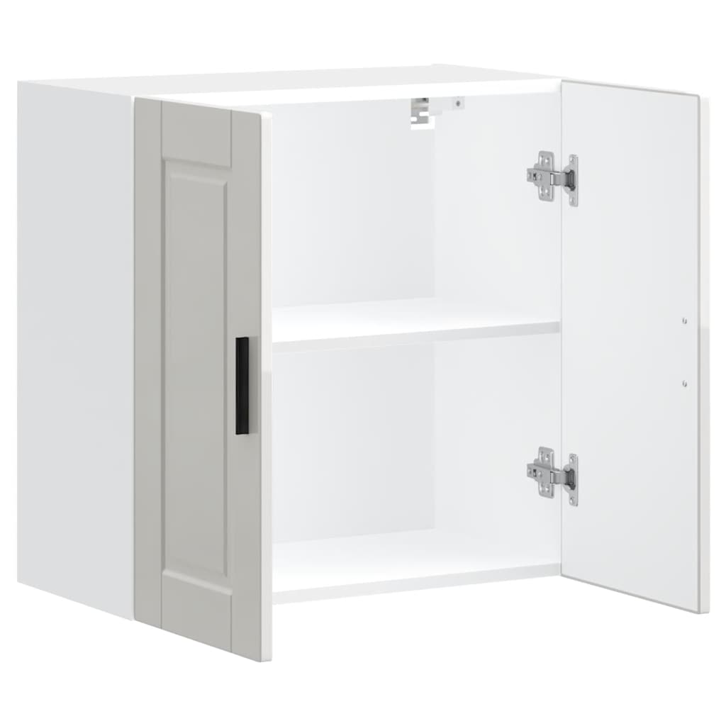 vidaXL Kitchen Wall Cabinet Porto High Gloss White Engineered Wood