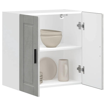 vidaXL Kitchen Wall Cabinet Porto Concrete Grey Engineered Wood