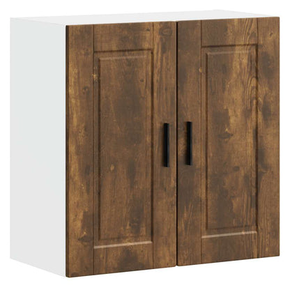 vidaXL Kitchen Wall Cabinet "Porto" Smoked Oak Engineered Wood