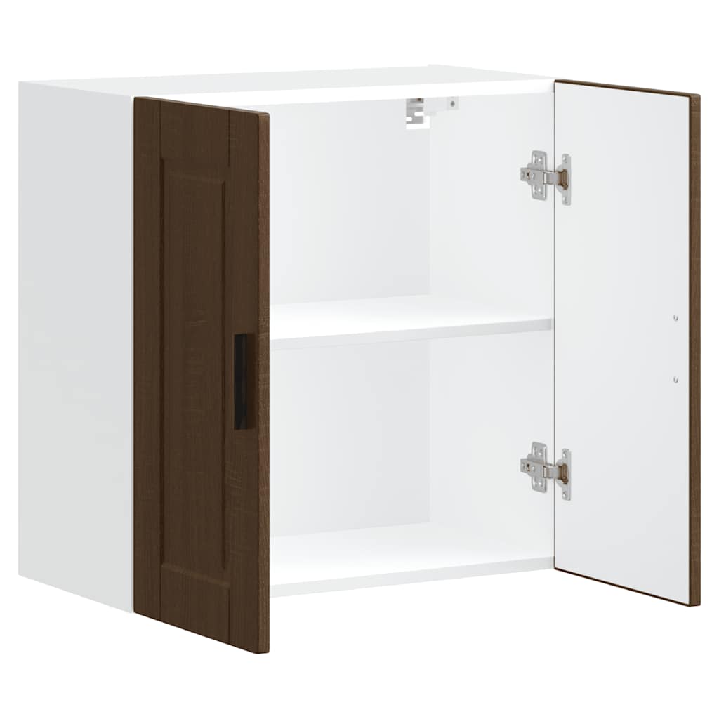 vidaXL Kitchen Wall Cabinet "Porto" Brown Oak Engineered Wood