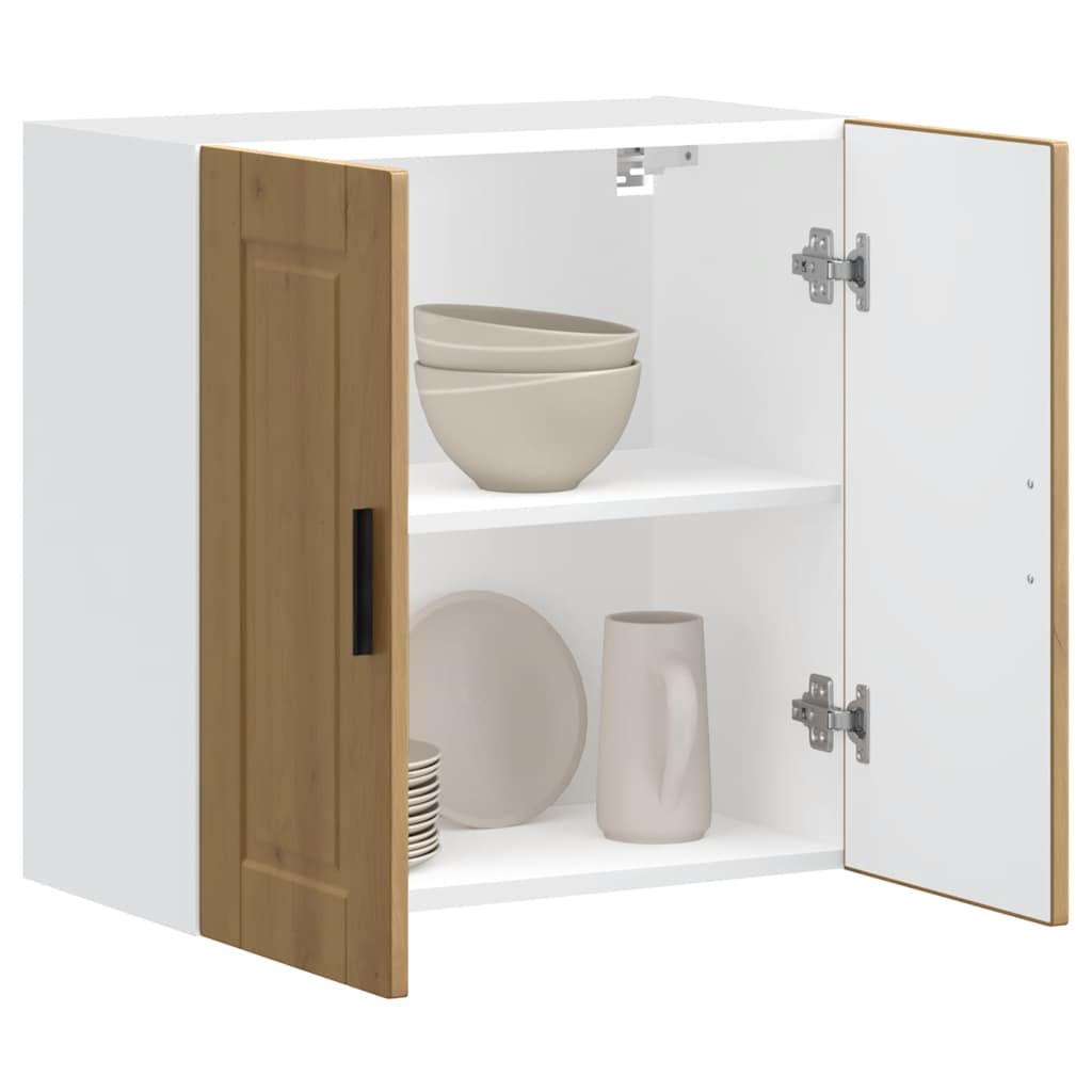 vidaXL Kitchen Wall Cabinet "Porto" Artisan Oak Engineered Wood