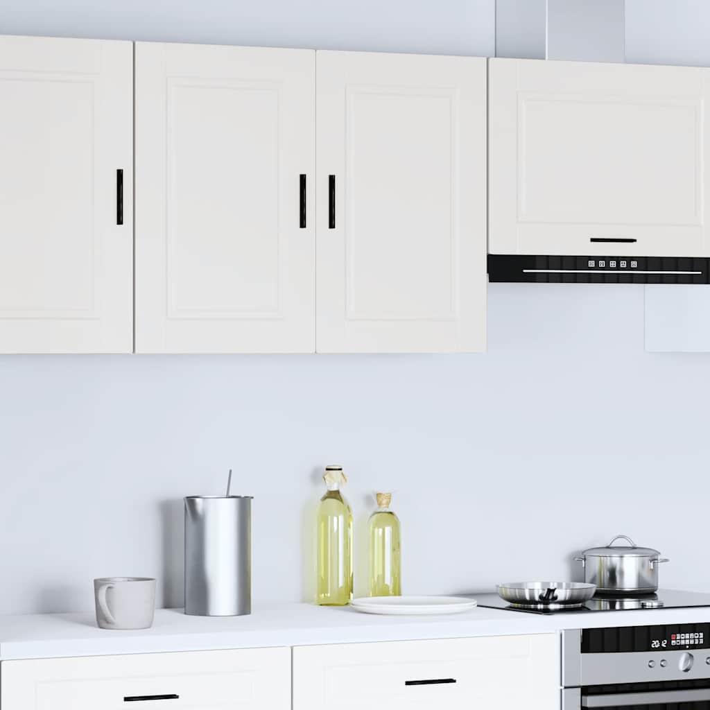 vidaXL Kitchen Wall Cabinet "Porto" White Engineered Wood