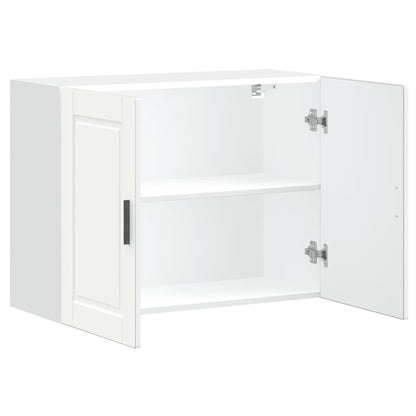 vidaXL Kitchen Wall Cabinet "Porto" White Engineered Wood