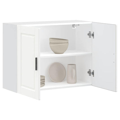 vidaXL Kitchen Wall Cabinet "Porto" White Engineered Wood