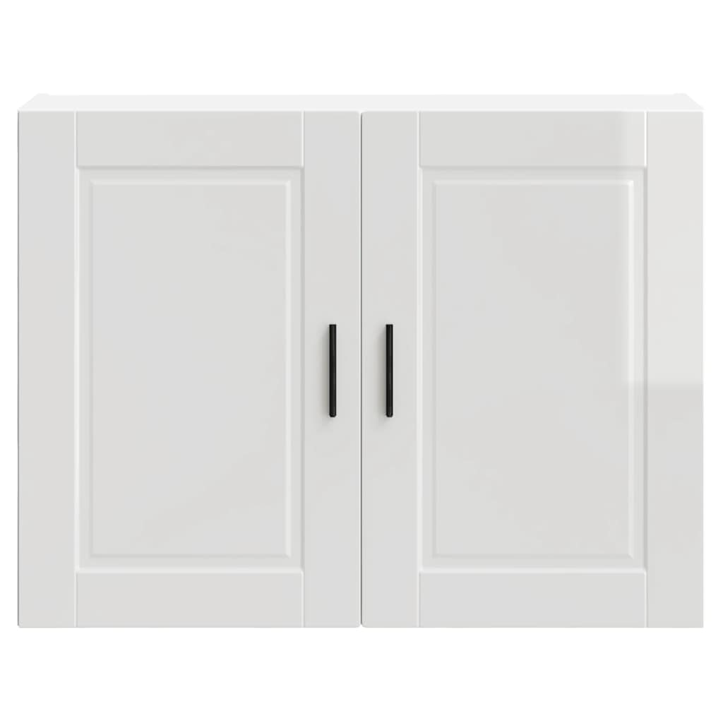 vidaXL Kitchen Wall Cabinet Porto High Gloss White Engineered Wood