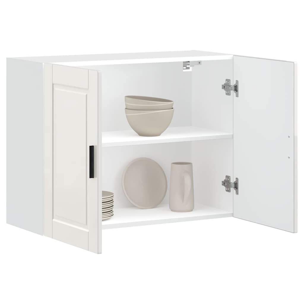 vidaXL Kitchen Wall Cabinet Porto High Gloss White Engineered Wood