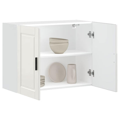 vidaXL Kitchen Wall Cabinet Porto High Gloss White Engineered Wood