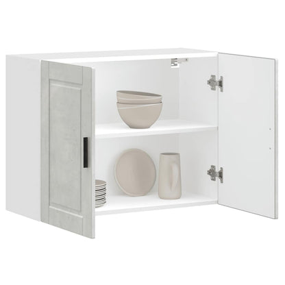 vidaXL Kitchen Wall Cabinet Porto Concrete Grey Engineered Wood