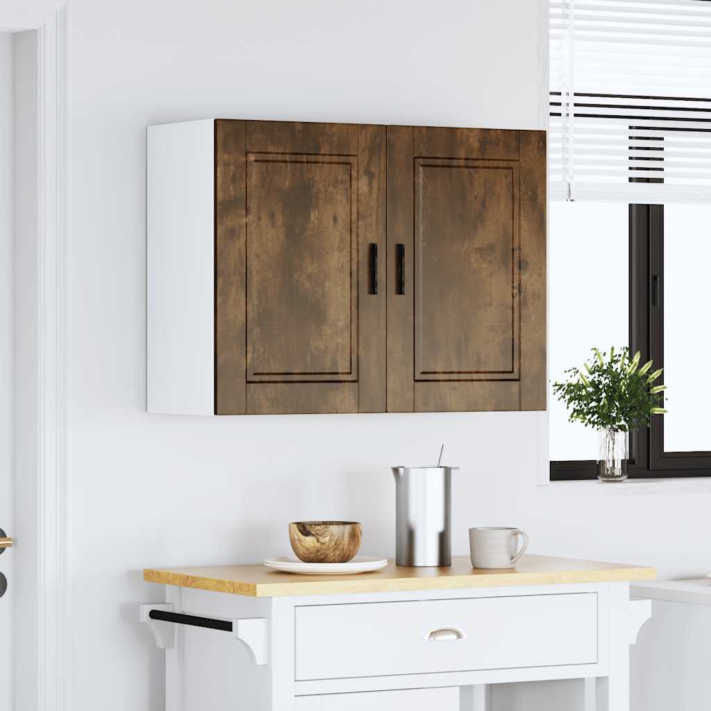 vidaXL Kitchen Wall Cabinet "Porto" Smoked Oak Engineered Wood
