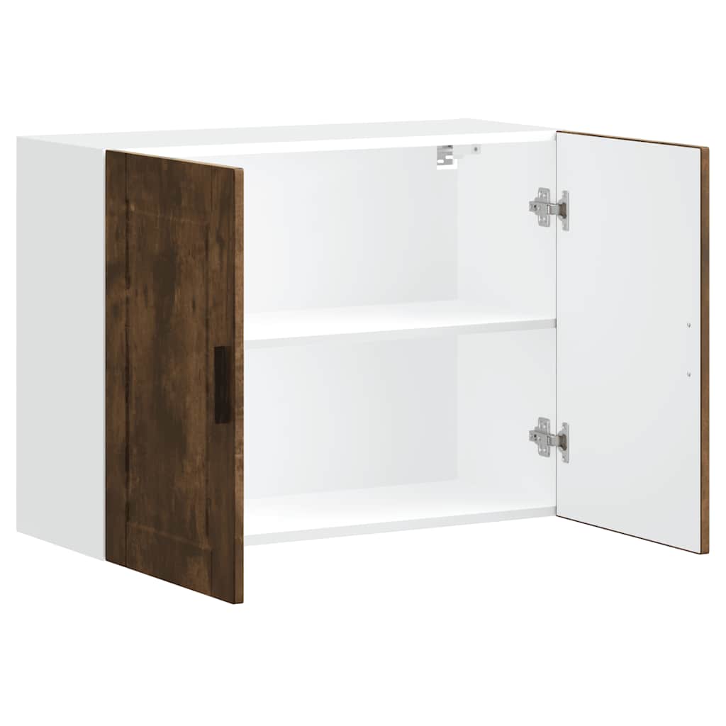 vidaXL Kitchen Wall Cabinet "Porto" Smoked Oak Engineered Wood