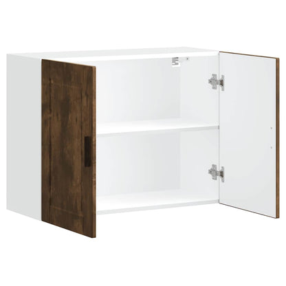 vidaXL Kitchen Wall Cabinet "Porto" Smoked Oak Engineered Wood