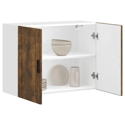 vidaXL Kitchen Wall Cabinet "Porto" Smoked Oak Engineered Wood