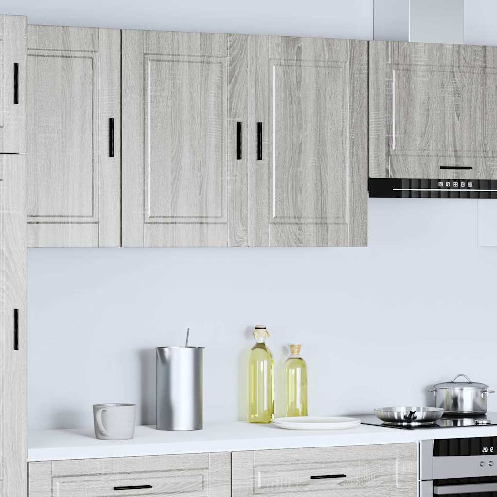 vidaXL Kitchen Wall Cabinet "Porto" Grey Sonoma Engineered Wood