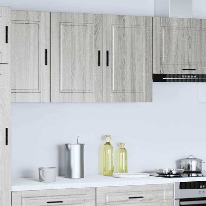 vidaXL Kitchen Wall Cabinet "Porto" Grey Sonoma Engineered Wood