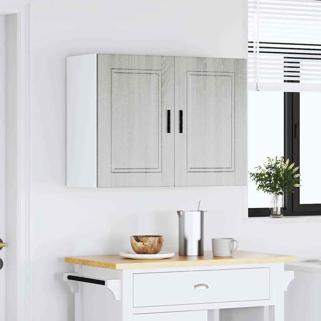 vidaXL Kitchen Wall Cabinet "Porto" Grey Sonoma Engineered Wood