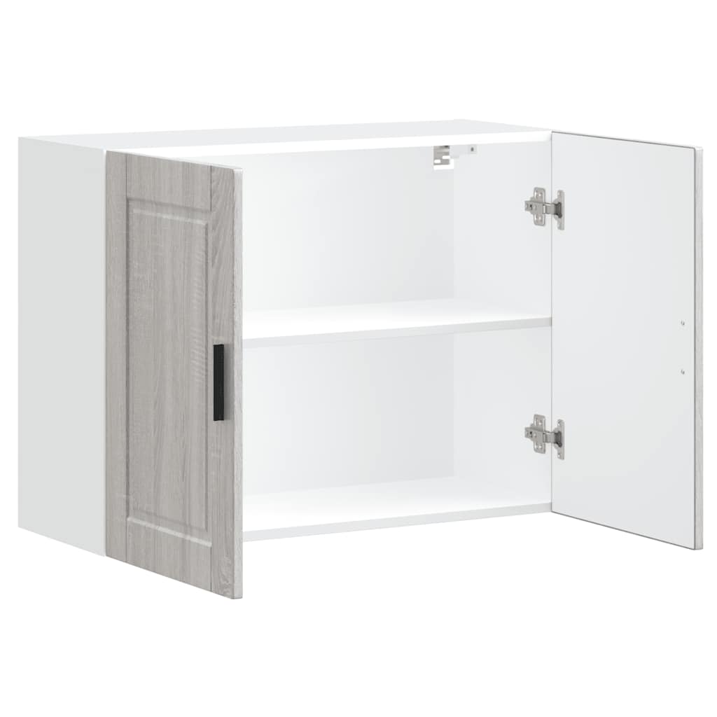 vidaXL Kitchen Wall Cabinet "Porto" Grey Sonoma Engineered Wood