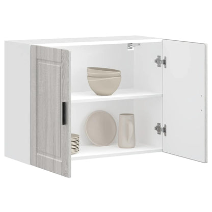 vidaXL Kitchen Wall Cabinet "Porto" Grey Sonoma Engineered Wood