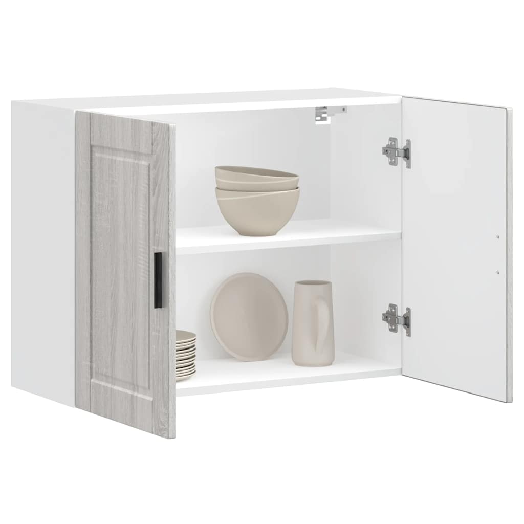 vidaXL Kitchen Wall Cabinet Porto Grey Sonoma Engineered Wood