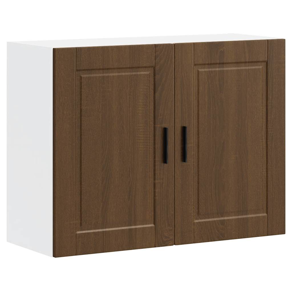 vidaXL Kitchen Wall Cabinet "Porto" Brown Oak Engineered Wood