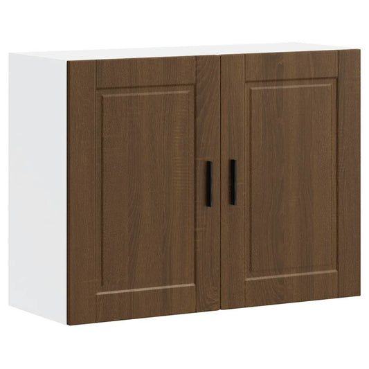 vidaXL Kitchen Wall Cabinet "Porto" Brown Oak Engineered Wood