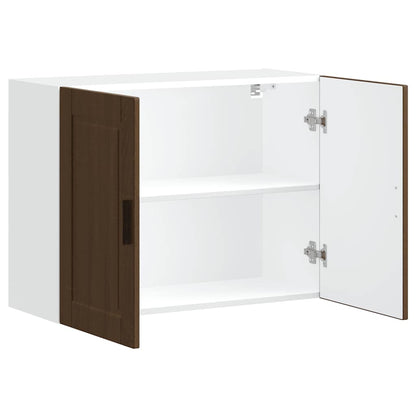 vidaXL Kitchen Wall Cabinet "Porto" Brown Oak Engineered Wood