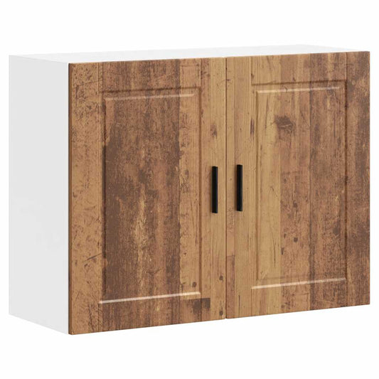 vidaXL Kitchen Wall Cabinet "Porto" Old Wood Engineered Wood