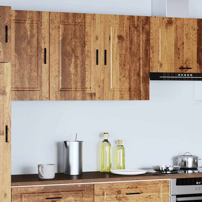 vidaXL Kitchen Wall Cabinet "Porto" Old Wood Engineered Wood