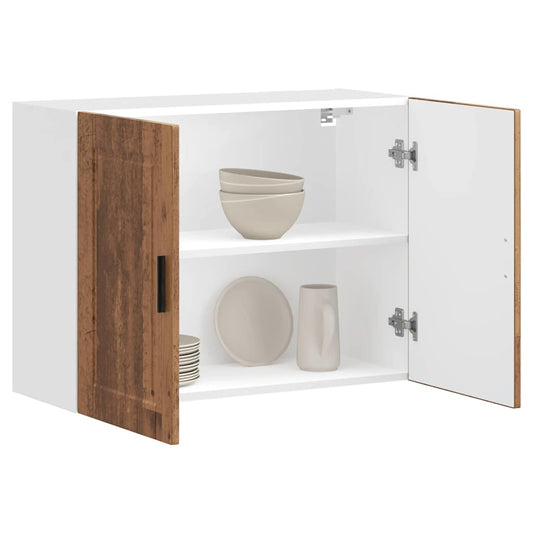 vidaXL Kitchen Wall Cabinet "Porto" Old Wood Engineered Wood