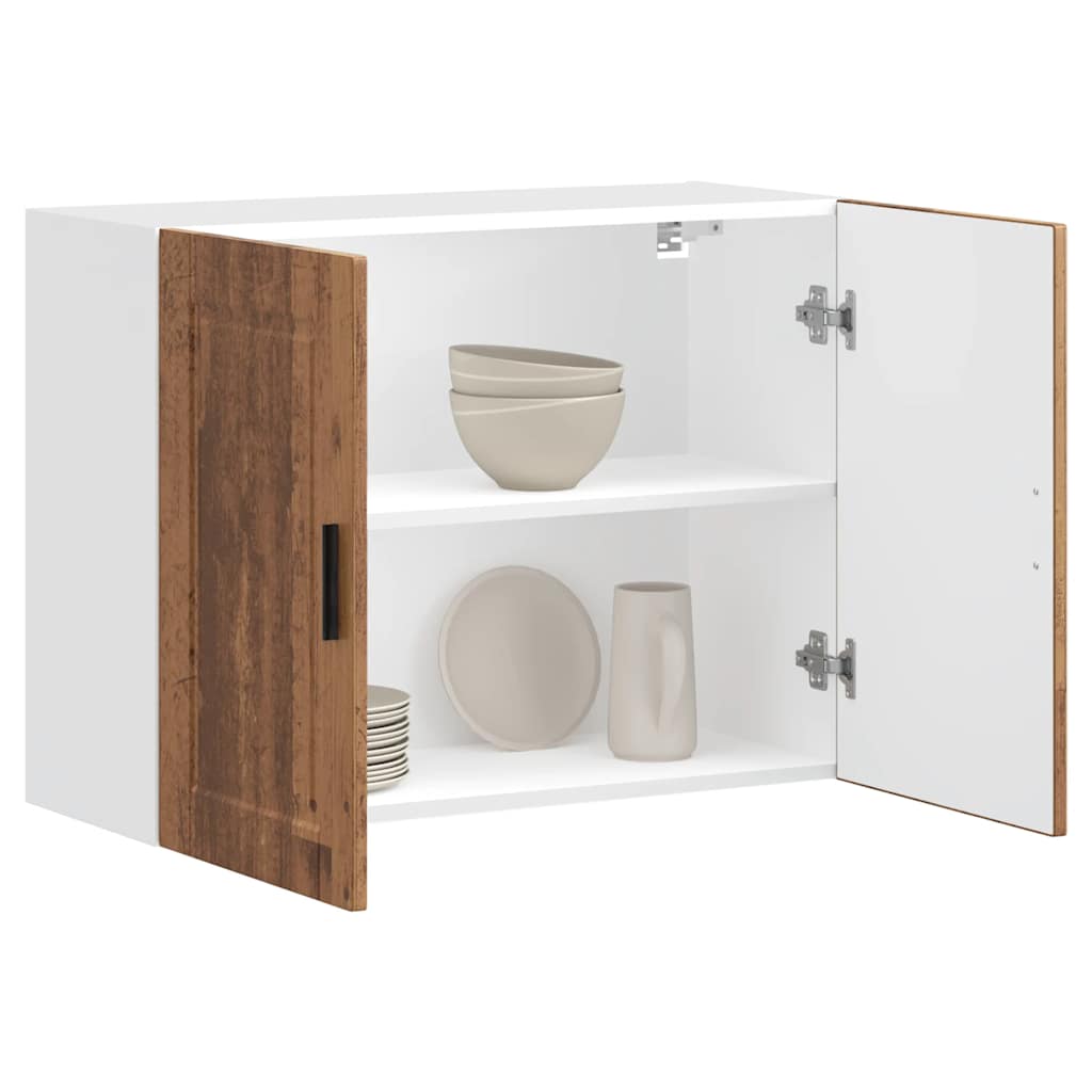 vidaXL Kitchen Wall Cabinet "Porto" Old Wood Engineered Wood