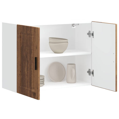 vidaXL Kitchen Wall Cabinet "Porto" Old Wood Engineered Wood