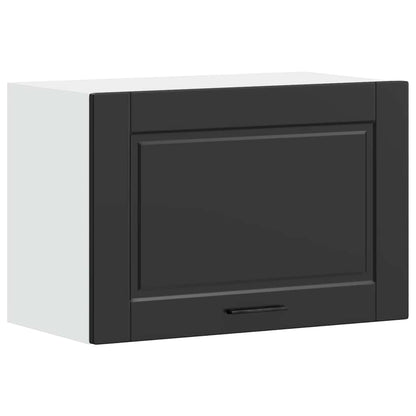 vidaXL Kitchen Wall Cabinet "Porto" Black Engineered Wood