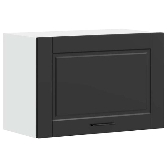 vidaXL Kitchen Wall Cabinet "Porto" Black Engineered Wood