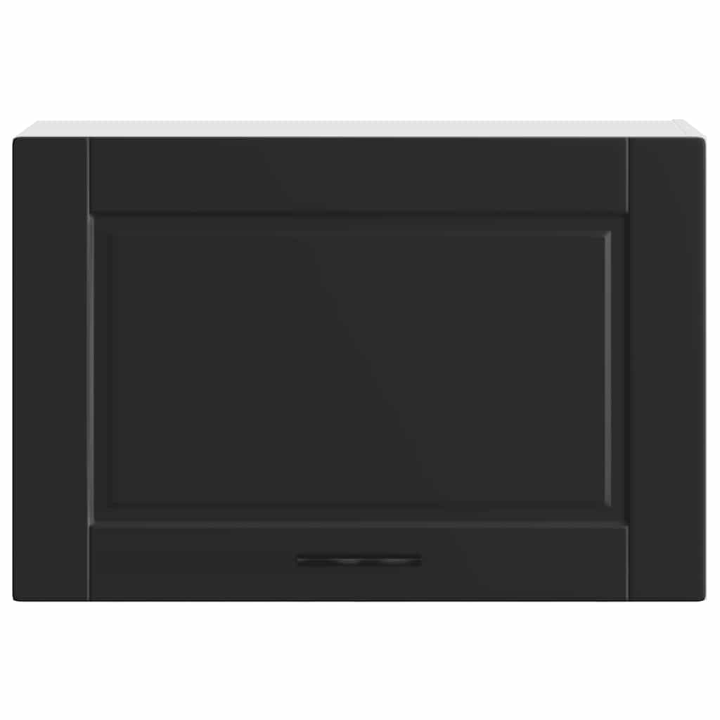 vidaXL Kitchen Wall Cabinet "Porto" Black Engineered Wood