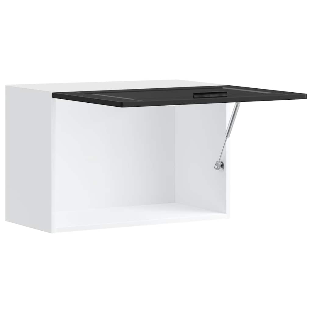 vidaXL Kitchen Wall Cabinet "Porto" Black Engineered Wood