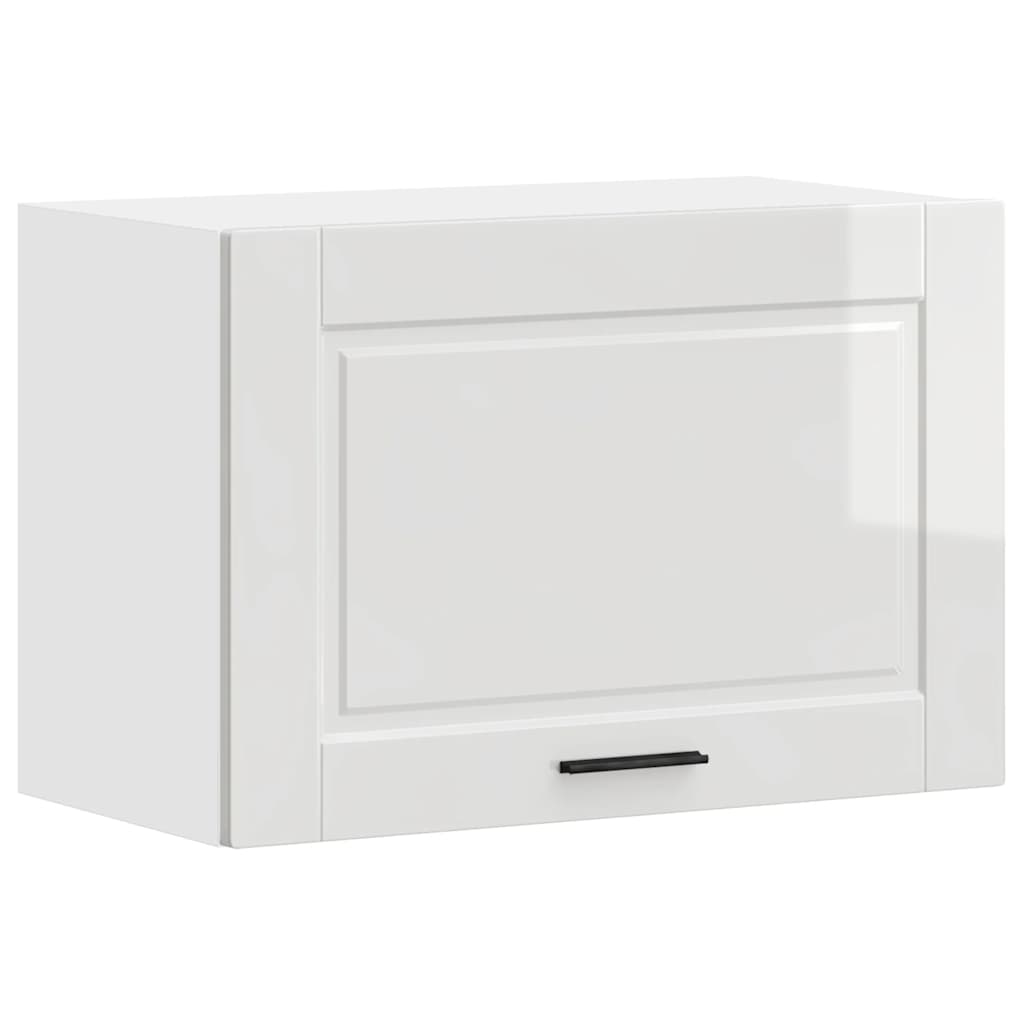 vidaXL Kitchen Wall Cabinet "Porto" High Gloss White Engineered Wood