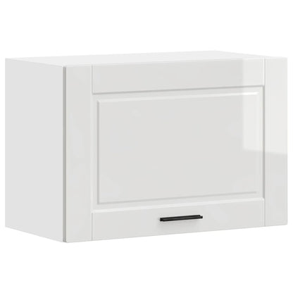 vidaXL Kitchen Wall Cabinet "Porto" High Gloss White Engineered Wood