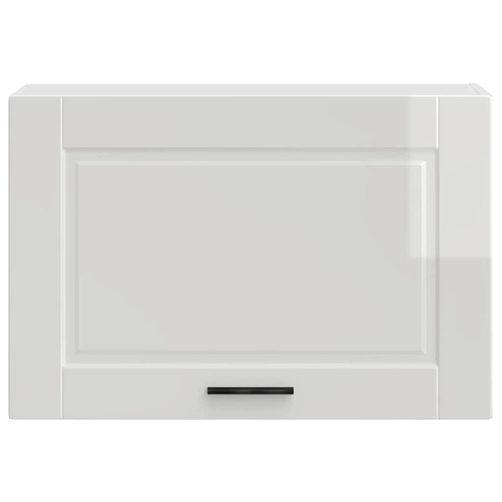 vidaXL Kitchen Wall Cabinet "Porto" High Gloss White Engineered Wood