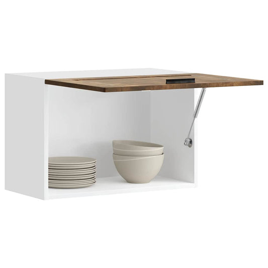 vidaXL Kitchen Wall Cabinet "Porto" Smoked Oak Engineered Wood