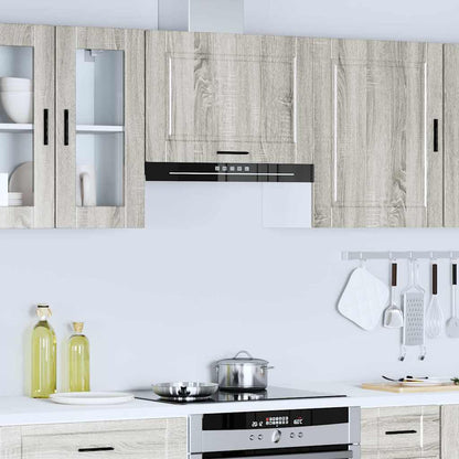 vidaXL Kitchen Wall Cabinet "Porto" Grey Sonoma Engineered Wood