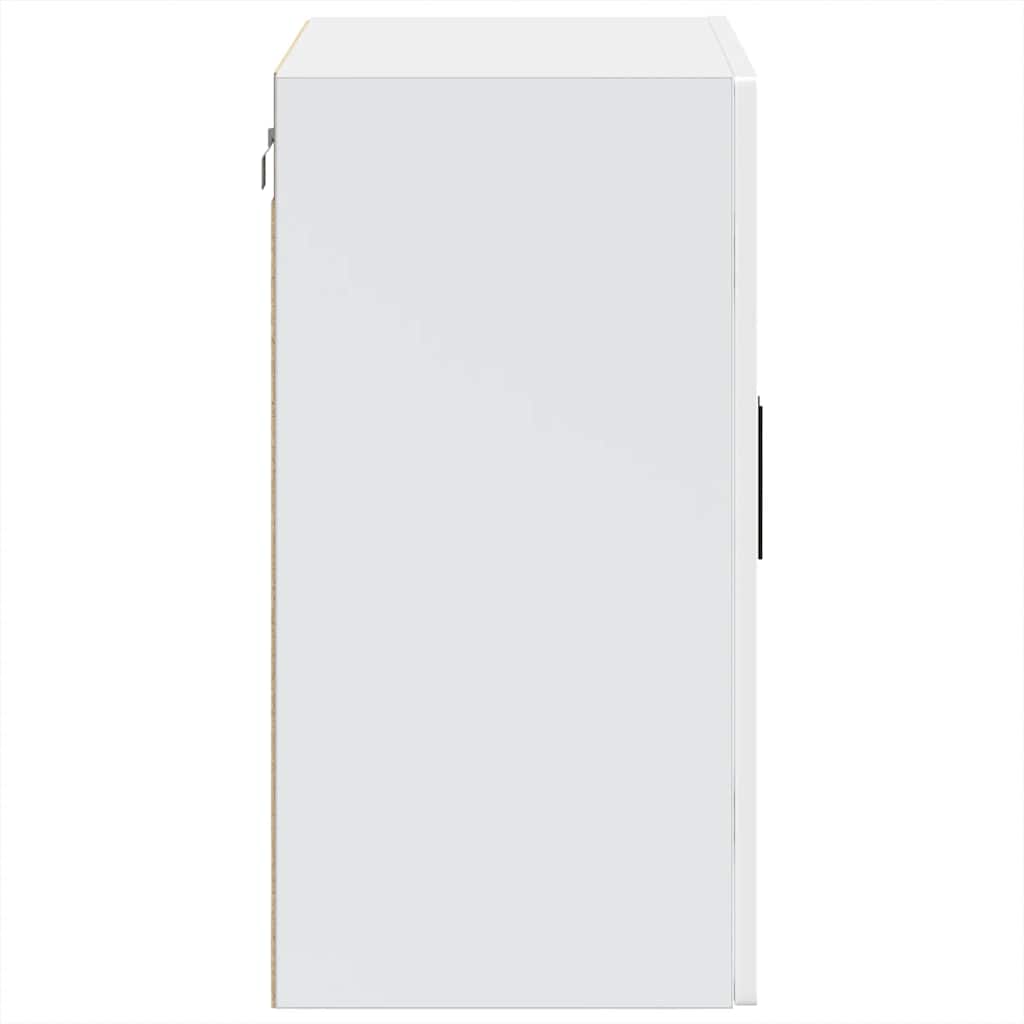 vidaXL Kitchen Wall Cabinet with Glass Door Porto White
