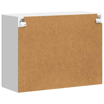 vidaXL Kitchen Wall Cabinet with Glass Door Porto Sonoma Oak