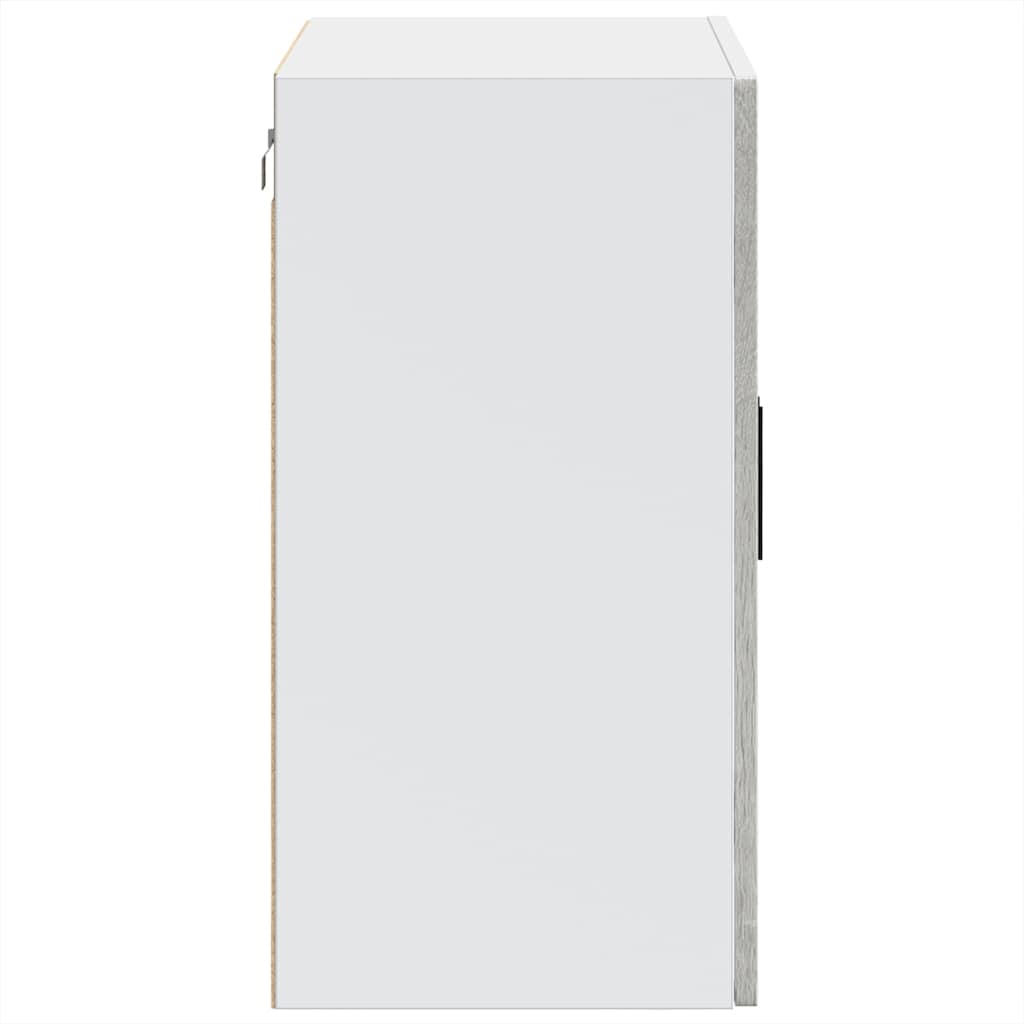 vidaXL Kitchen Wall Cabinet with Glass Door Porto Grey Sonoma