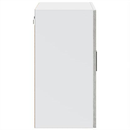 vidaXL Kitchen Wall Cabinet with Glass Door Porto Grey Sonoma