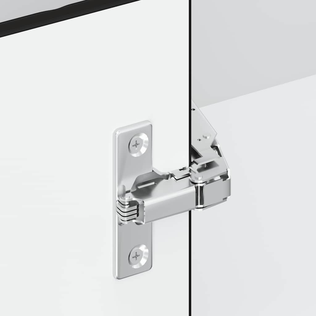 vidaXL Kitchen Wall Corner Cabinet "Porto" Black Engineered Wood