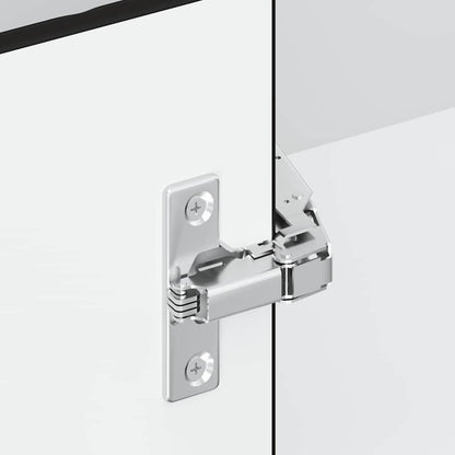 vidaXL Kitchen Wall Corner Cabinet "Porto" Black Engineered Wood