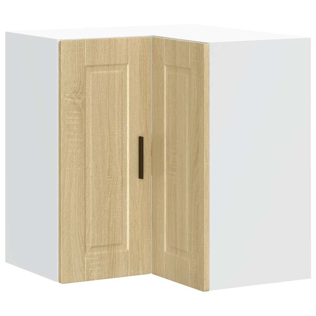 vidaXL Kitchen Wall Corner Cabinet "Porto" Sonoma Oak Engineered Wood