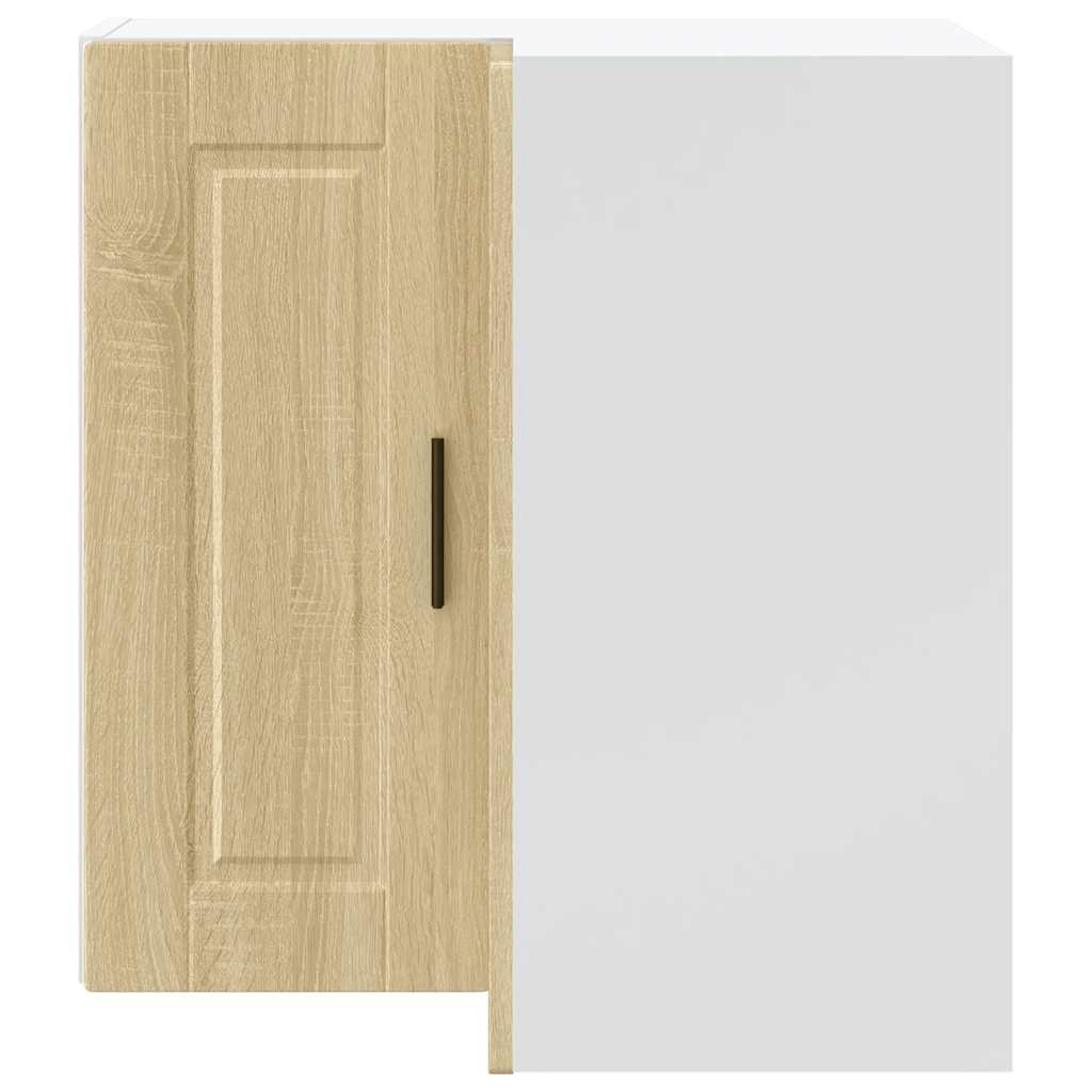 vidaXL Kitchen Wall Corner Cabinet "Porto" Sonoma Oak Engineered Wood